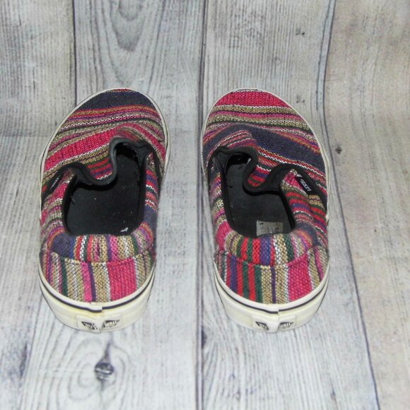 VANS Slip On Mexican Blanket Sneakers Womens Size 8.5 - Picture 5 of 7